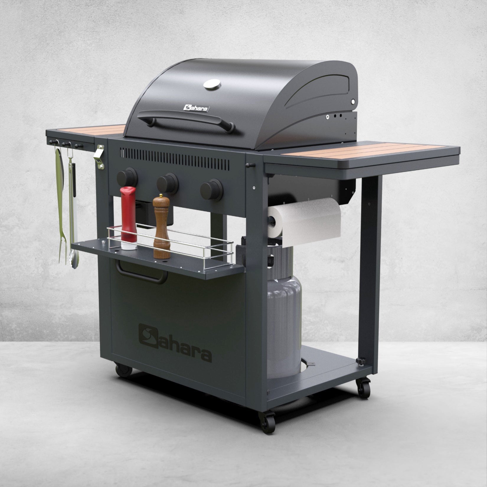 Sahara Griddle & Roast Gasgrill 3 Brenner BBQ - kitchen - more.ch