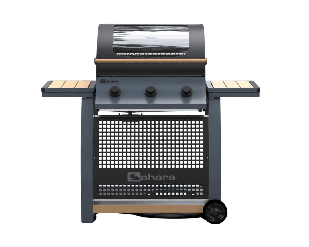 Sahara S355 Gasgrill BBQ mit 3 Brennern und Sichtfenster - kitchen - more.ch