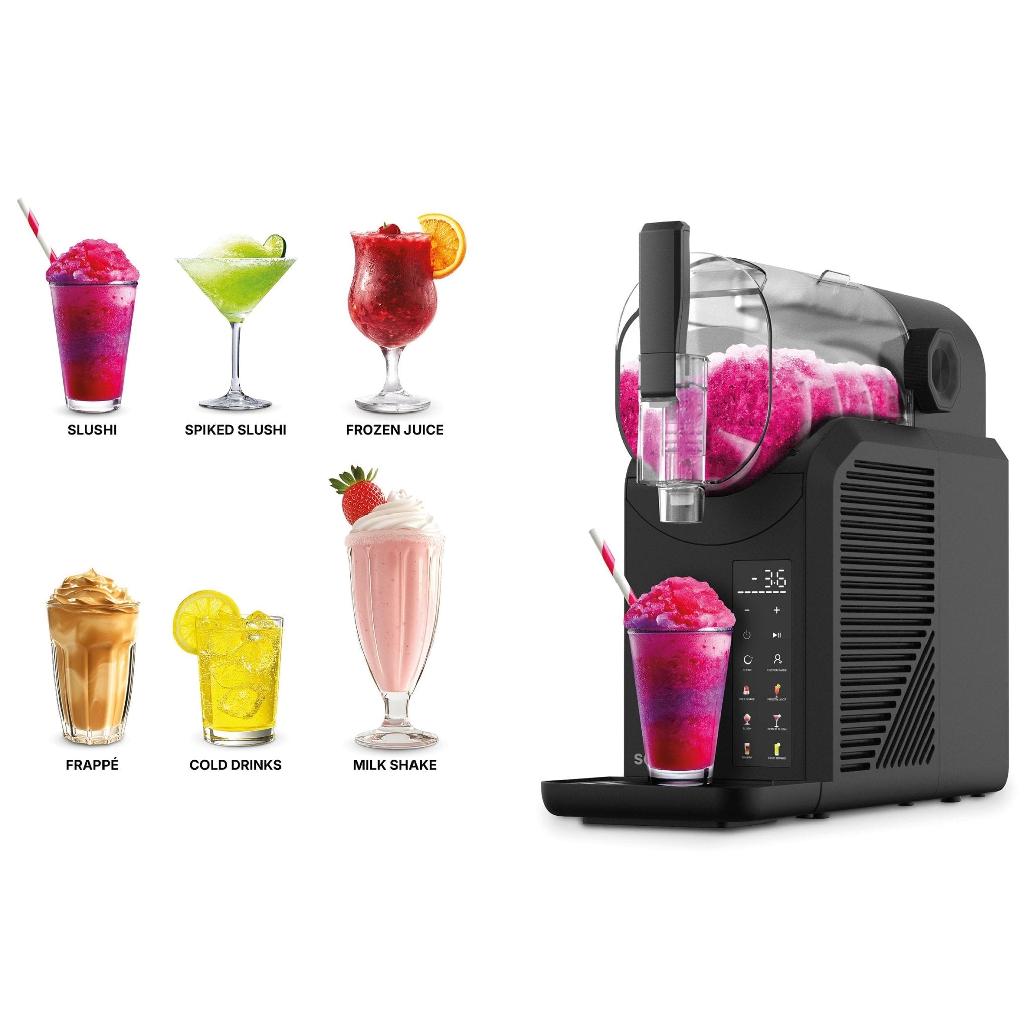 SuperSlush Slushie & Eisgetränkemaschine 2L – Schwarz - kitchen - more.ch