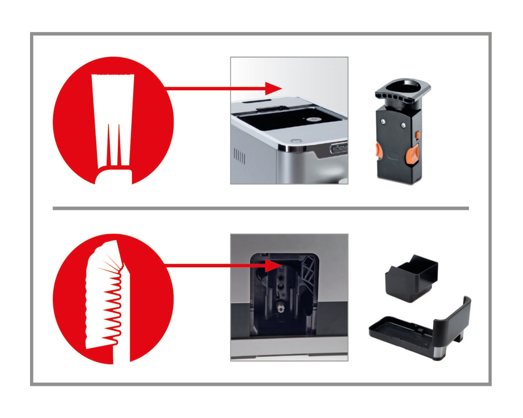 Reinigungsbürste für Kaffeemaschinen - kitchen-more.ch